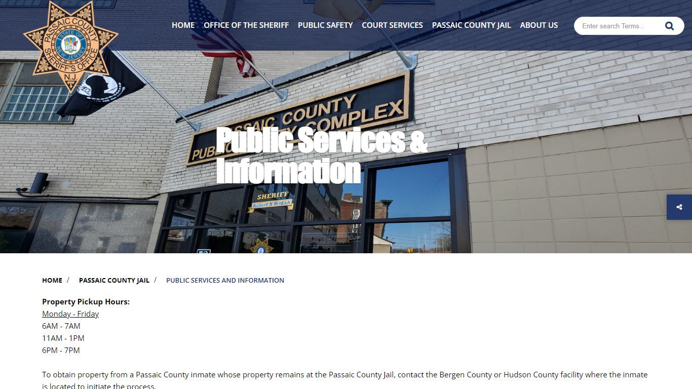 Passaic County Sheriff s Office